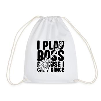 Je joue de la basse parce que je ne sais pas danser - Sac de sport léger - blanc - Devant