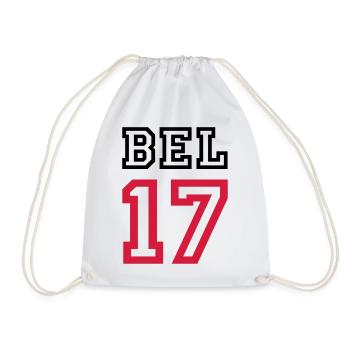 BELGIEN Belgium - Drawstring Bag - white - Front