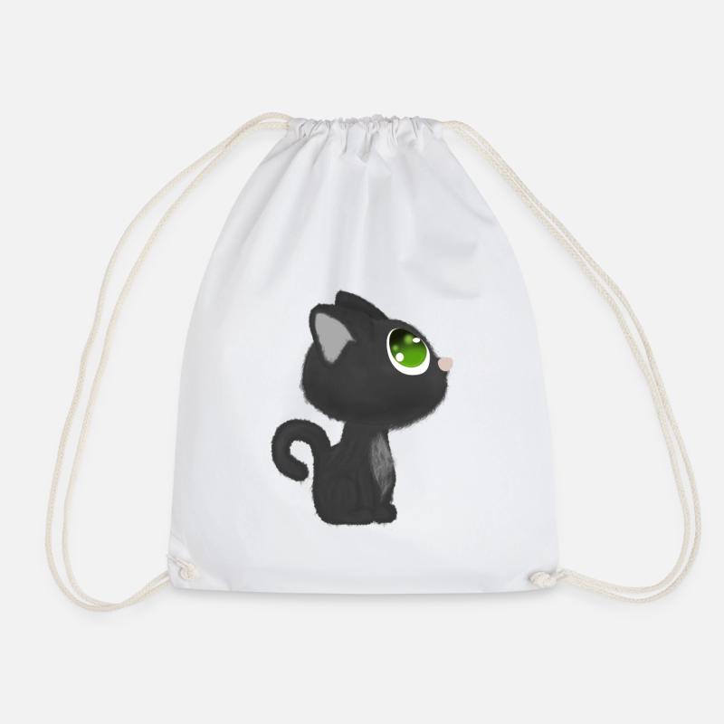 Katze - Turnbeutel - Weiß