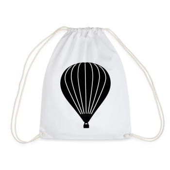 Heißluftballon - Turnbeutel - Weiß - Vorne