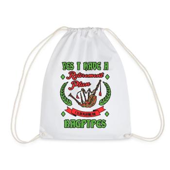 Cornemuse de régime de retraite - Sac de sport léger - blanc - Devant