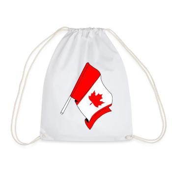 Drapeau du Canada - Sac de sport léger - blanc - Devant