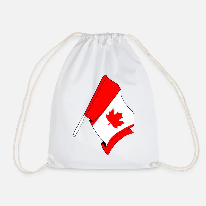 Flagge von Kanada - Turnbeutel - Weiß