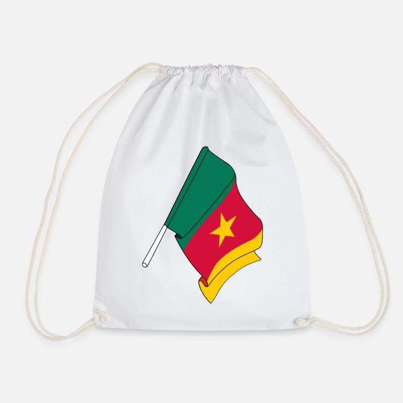 Flagge Kamerun - Turnbeutel - Weiß