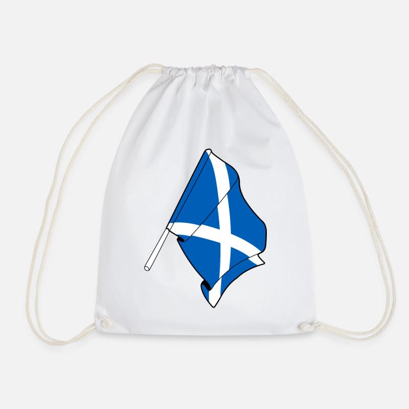 Flagge Schottland - Turnbeutel - Weiß