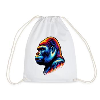 Gorille - Sac de sport léger - blanc - Devant