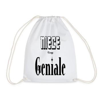 Nièce Trop Génial - Sac de sport léger - blanc - Devant