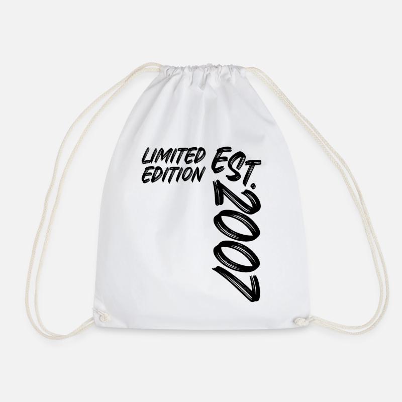 Limited Edition Est. 2007 - Drawstring Bag - white