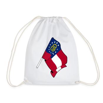 Drapeau Géorgie - Sac de sport léger - blanc - Devant