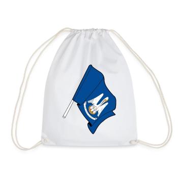 Drapeau de Lousiane - Sac de sport léger - blanc - Devant