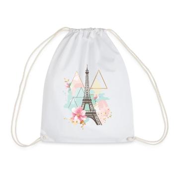 Paris Tour Eiffel Horizon France Art coloré - Sac de sport léger - blanc - Devant