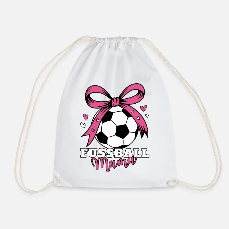 Fussball Mama - Turnbeutel - Weiß