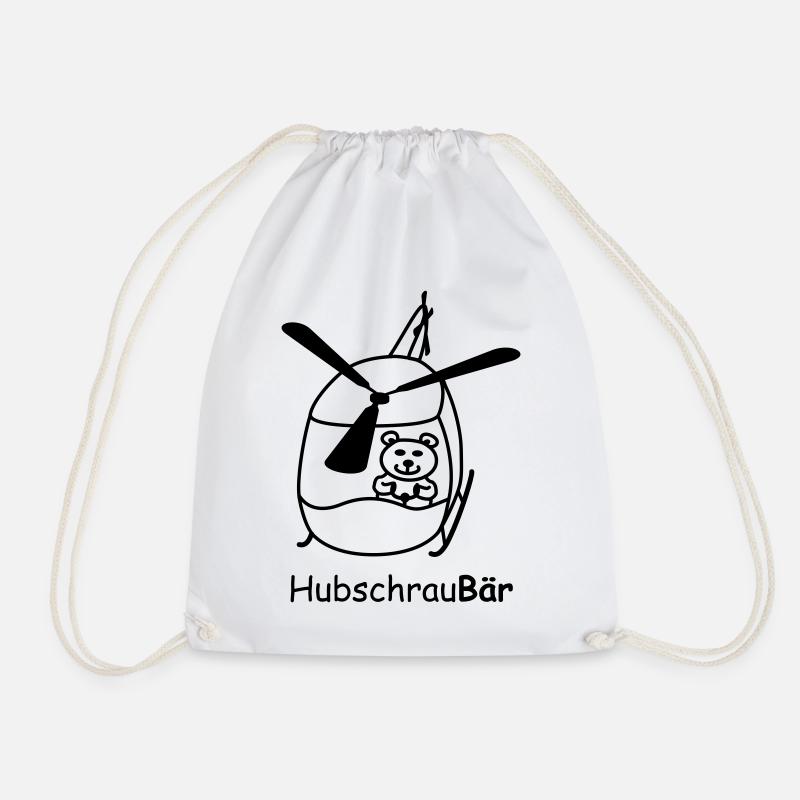 Hubschrau-Baer - Turnbeutel - Weiß