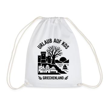 Kos Griechenland Urlaub - Turnbeutel - Weiß - Vorne