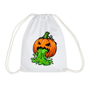 Giftiger Halloween Kürbis - Turnbeutel - Weiß - Vorne