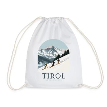 Tirol Austria Alpine Skiing - Turnbeutel - Weiß - Vorne