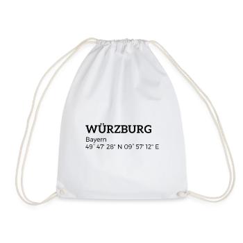les coordonnées Würzburg Bavière - Sac de sport léger - blanc - Devant