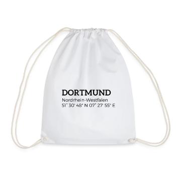 les coordonnées de Dortmund Rhénanie-du-Nord-Westphalie - Sac de sport léger - blanc - Devant