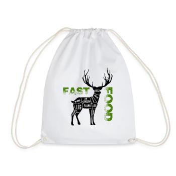 Hunter funny - Drawstring Bag - white - Front