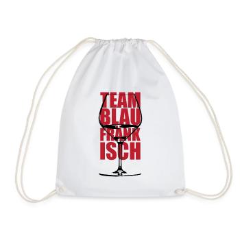Team Blaufränkisch Rotweit Weinglas Burgenland - Turnbeutel - Weiß - Vorne