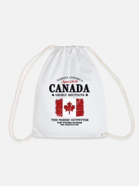 Kanada - Maple Leaf - Canada - Turnbeutel - Weiß