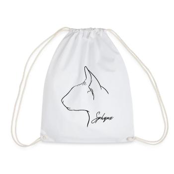 Profil Sphynx Chat Chat Wilsigns - Sac de sport léger - blanc - Devant
