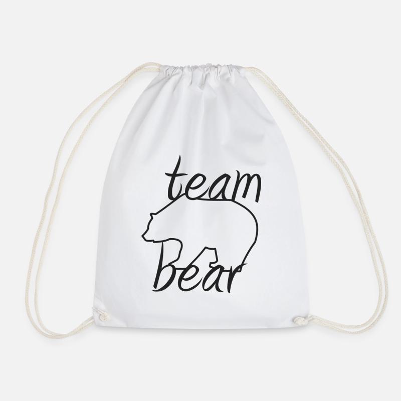 Team Bear (Team Bear) - Drawstring Bag - white