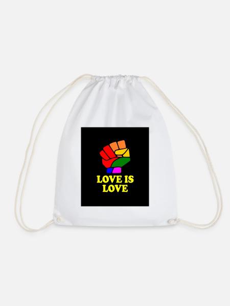 Love is love - Turnbeutel - Weiß