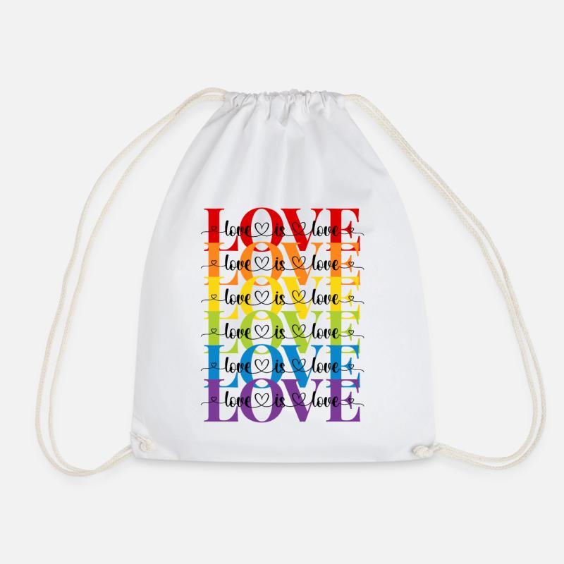 love is love - Turnbeutel - Weiß