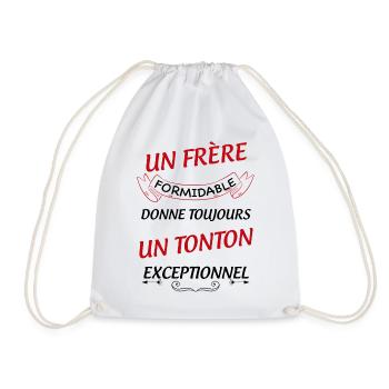 Tonton exceptionnel Frère Formidable Cadeau - Sac de sport léger - blanc - Devant
