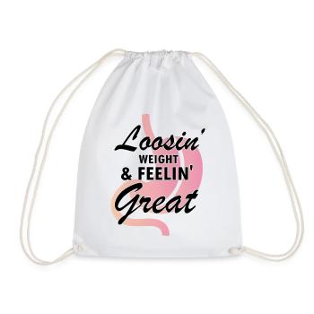 Gastric Bypass and Gastric Bypass Operation Design - Drawstring Bag - white - Front