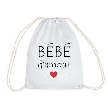 Bébé d'amour - Sac de sport léger - blanc - Devant