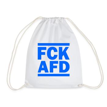 Fck afd - Turnbeutel - Weiß - Vorne