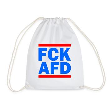 Fck afd - Turnbeutel - Weiß - Vorne