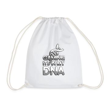 JOUER C’EST DANS MON ADN - Gaming - Sac de sport léger - blanc - Devant