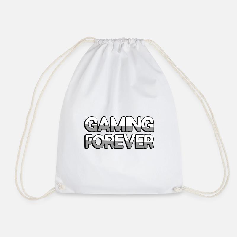 GAMING FOREVER - Gaming - Turnbeutel - Weiß