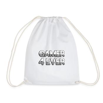 GAMER 4 EVER - Jeux vidéo - Sac de sport léger - blanc - Devant
