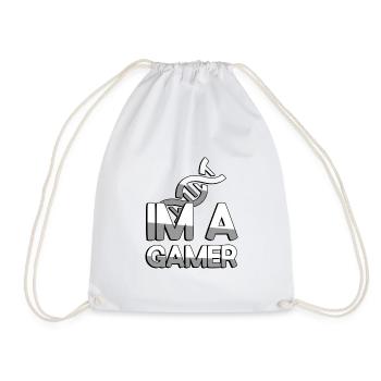 IM A GAMER + ADN - Jeux - Sac de sport léger - blanc - Devant