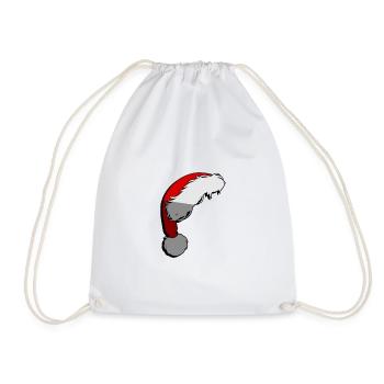 | de la casquette du Père Noël Zipfelmütze - Illustration - Sac de sport léger - blanc - Devant