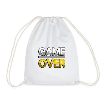 GAME OVER (Gelb) - Gaming - Turnbeutel - Weiß - Vorne
