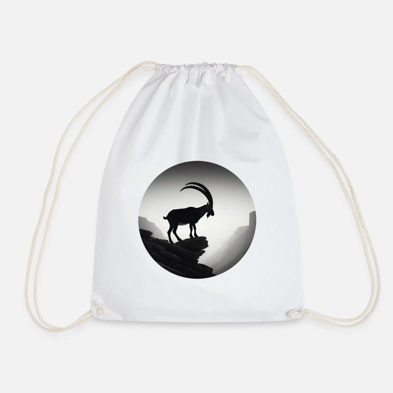 Capricorn - Drawstring Bag - white
