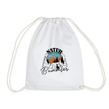 Nature Bummler (coloured) - Drawstring Bag - white - Front