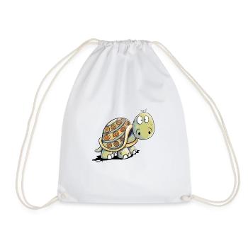 Cute Turtles - Turtle - Drawstring Bag - white - Front