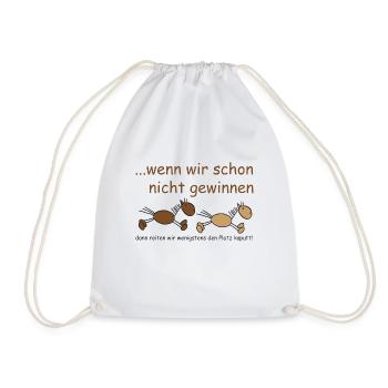 wenn_wir_schon_nicht_gewinnen - Turnbeutel - Weiß - Vorne