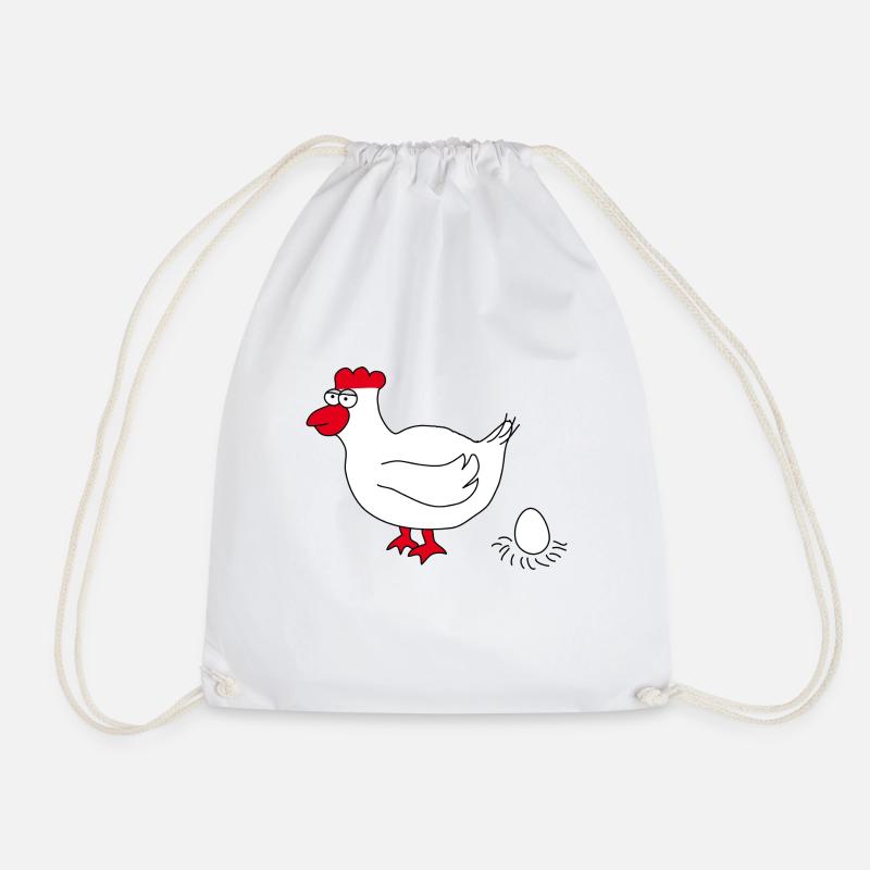 Huhn - Turnbeutel - Weiß