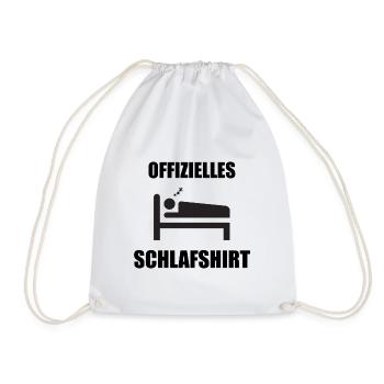 Offizielles Schlafshirt - Turnbeutel - Weiß - Vorne