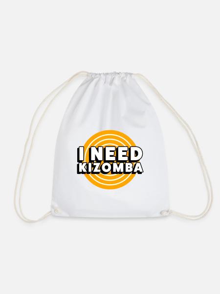 I Need Kizomba - Turnbeutel - Weiß