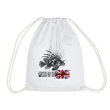 Punk is not dead - Drawstring Bag - white - Front
