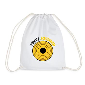 Vinyl Record | Motif Vinyle Musique - Sac de sport léger - blanc - Devant