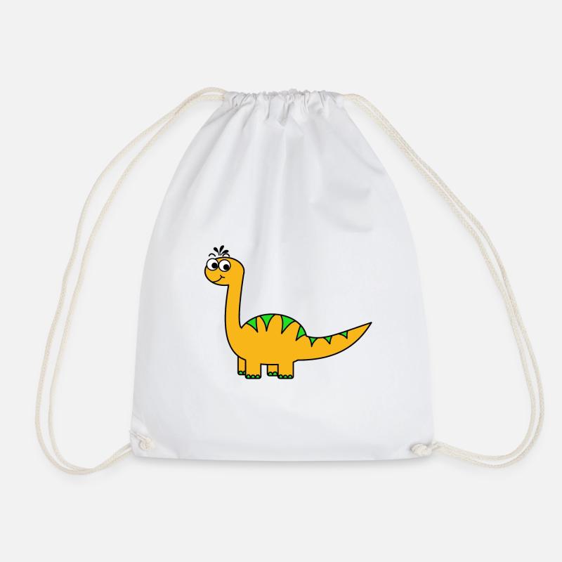 Dinosaurier - Turnbeutel - Weiß